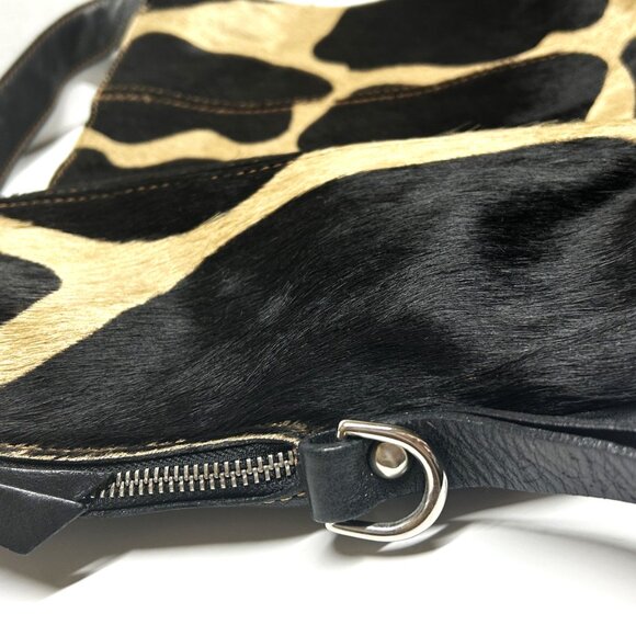 Sofia C cowhide and leather shoulder bag - Picture 8 of 11